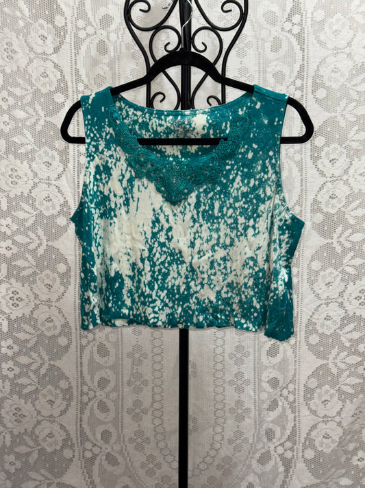 Lil blue cropped tank