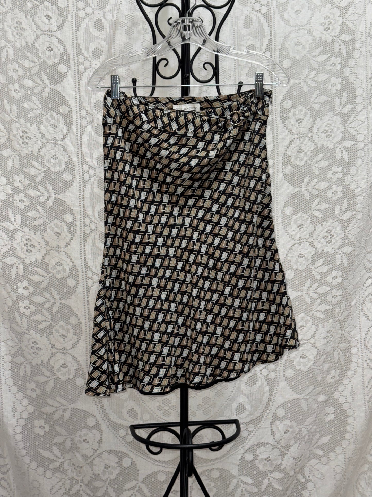 Asymmetrical Y2K skirt