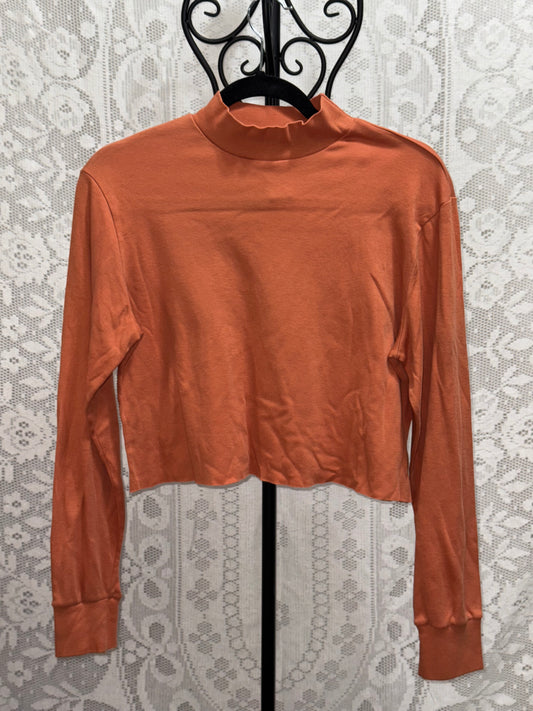 Orange long sleeve turtleneck